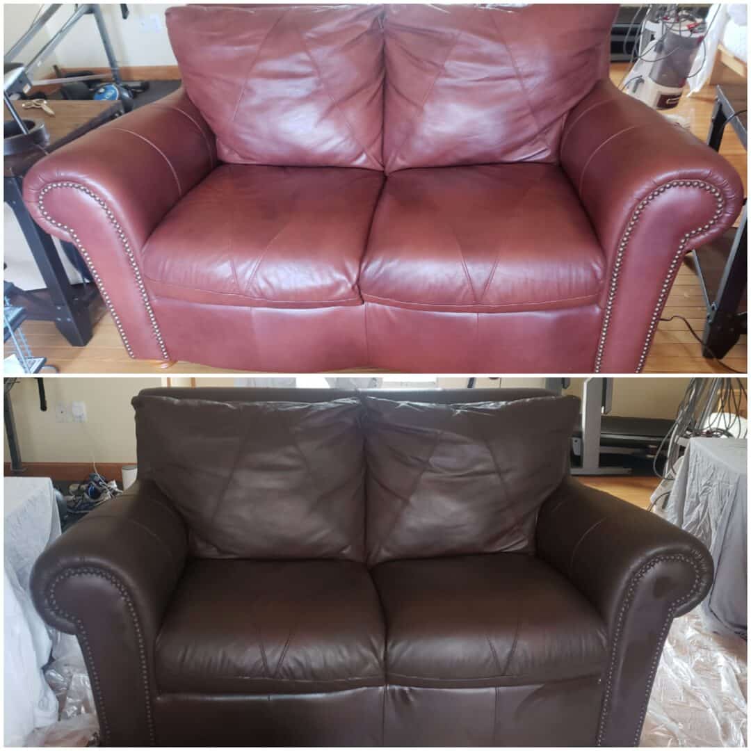 Espresso Dark Brown Vinyl & Leather Furniture Dye & Finish