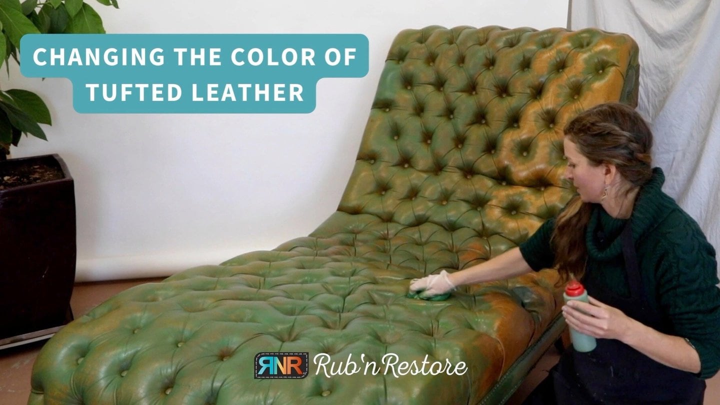 Change Color of a Leather or Vinyl Couch with Rub 'n Restore®