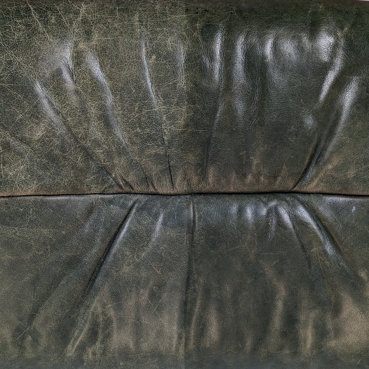 Prime Worn, Absorbent SemiAniline Leather Before Restoration