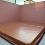 Vinyl jacuzzi cover after using tailored guide and repair products from Rub 'n Restore