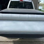 1994 Sanpan pontoon boat vinyl after Ash Rub 'n Restore
