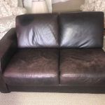 Picture of oil stain on leather furniture
