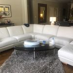 Picture of leather sectional restored with Marine White Rub n Restore