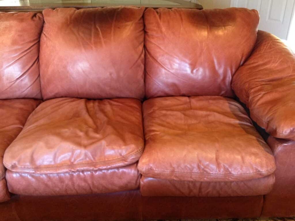 How to remove hair oil from leather chair