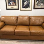 Photo of leather couch after restoration with RubnRestore