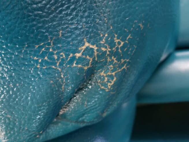 The color may flake if applied too thickly and allowed to pool in the grain.