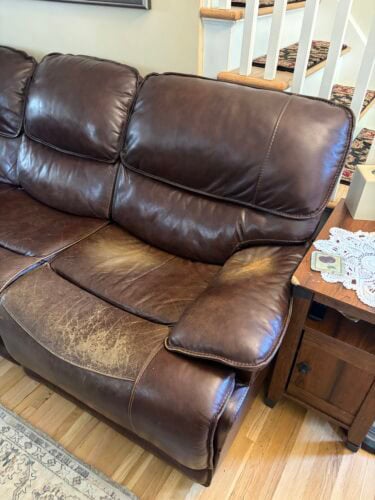 Click to view full screen Chocolate Vinyl & Leather Finish photo review
