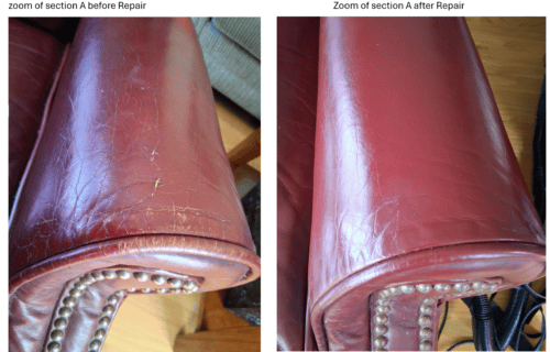 Click to view full screen Wine Vinyl & Leather Finish photo review